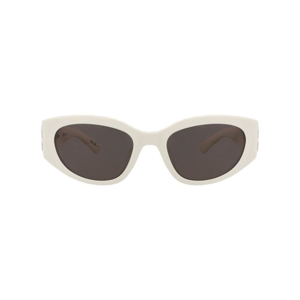 Balenciaga Round-Frame Recycled Acetate Sunglasses White Womens